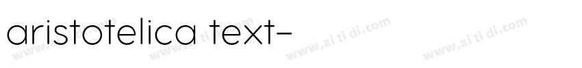 aristotelica text字体转换